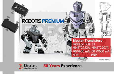 Dynamic robot model made by Steamup Premium and powered by Diotec Transistors