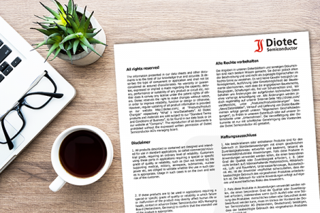 disclaimer data sheets